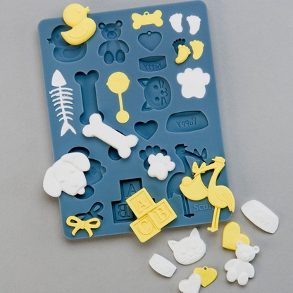 Sculpey Silicone Mold - Pet and Baby