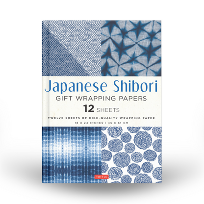 Gift Wrapping Paper 12 sheets - Japanese Shibori