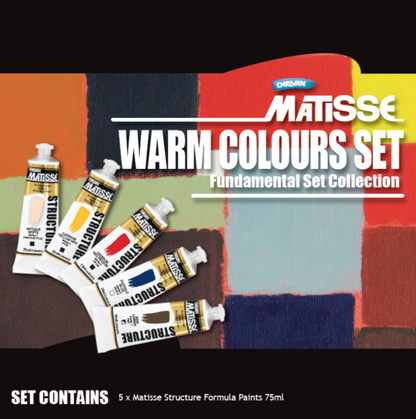 MATISSE STRUCTURE WARM COLOURS SET 5 x 75ml