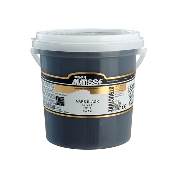 MATISSE STRUCTURE ACRYLIC 1 Litre S1 Mars Black