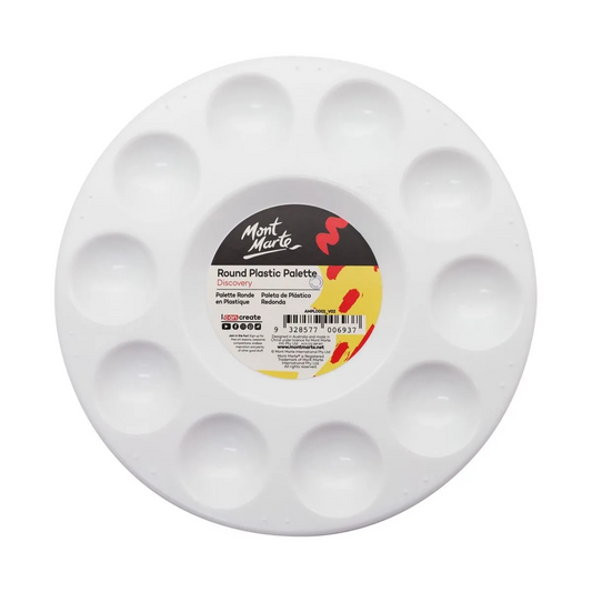 Mont Marte Round Plastic Palette 17cm