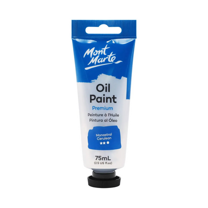 Mont Marte Oil Paint 75ml Monastral Cerulean