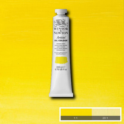 Winsor and Newton Artists Oil Colour 200ml S2 Winsor Lemon