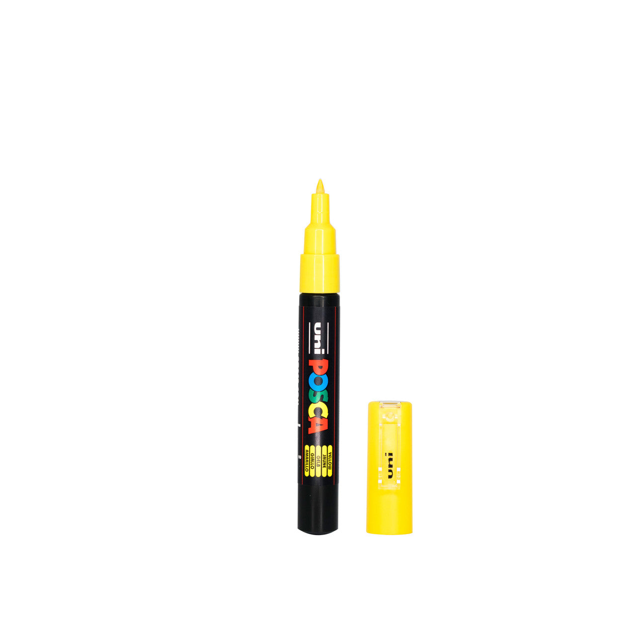 UNI POSCA 1M EXTRA FINE POLYTIP 0.7mm Yellow