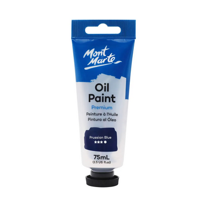 Mont Marte Oil Paint 75ml Prussian Blue