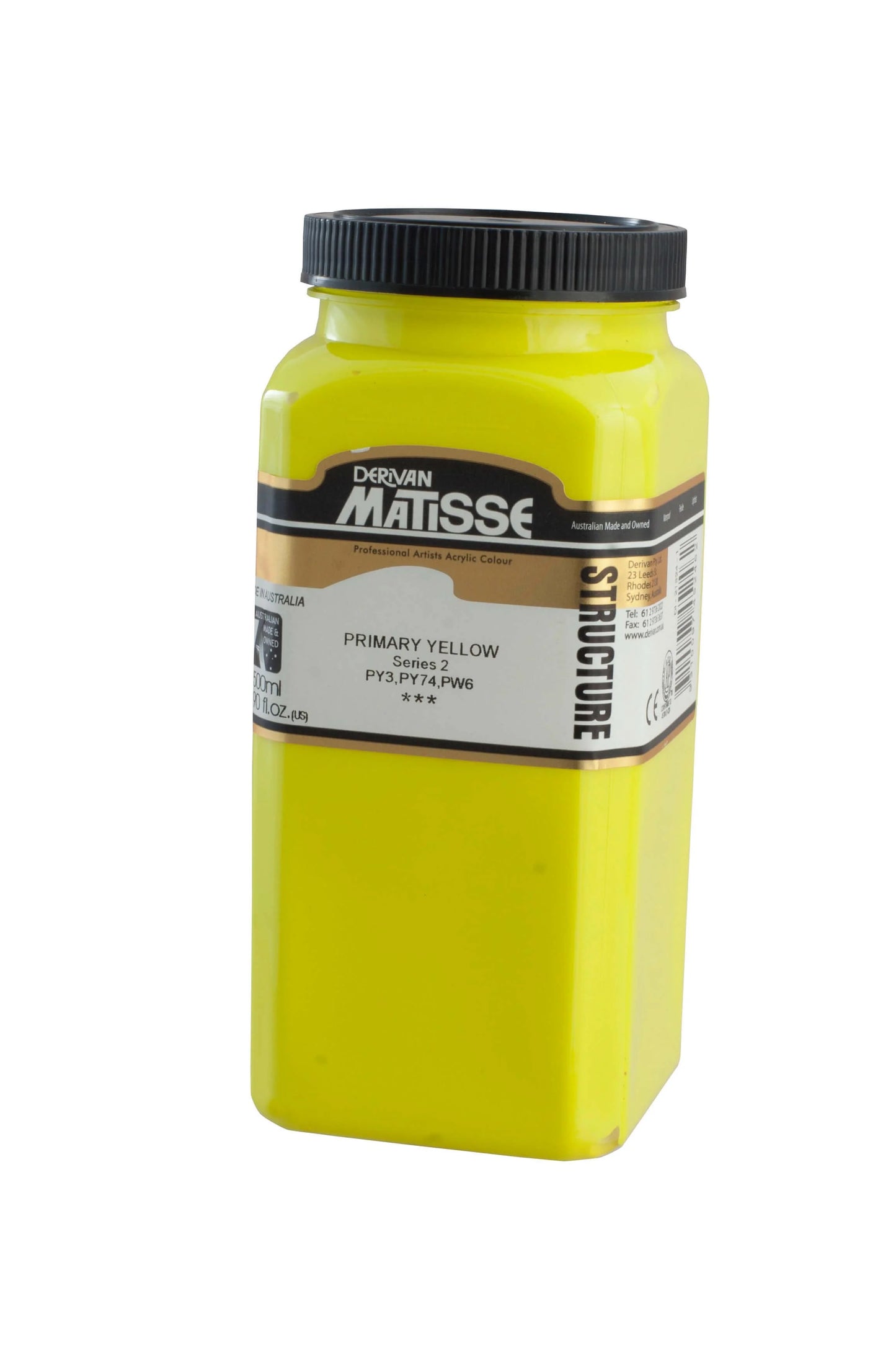 MATISSE STRUCTURE ACRYLIC 500ml S2 PRIMARY YELLOW