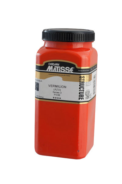 MATISSE STRUCTURE ACRYLIC 500ml S3 VERMILION