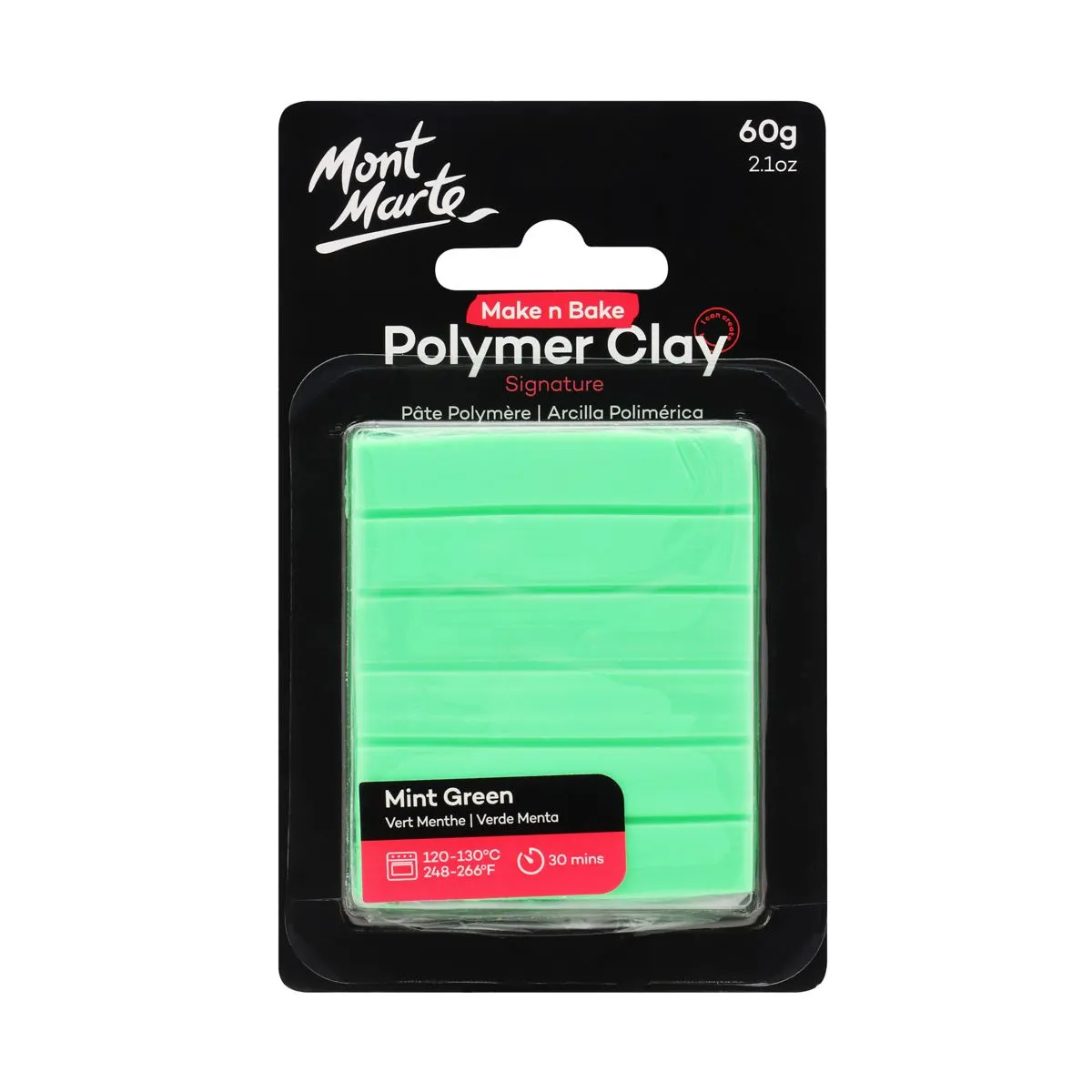 Mont Marte Make n Bake Polymer Clay 60gm Mint Green