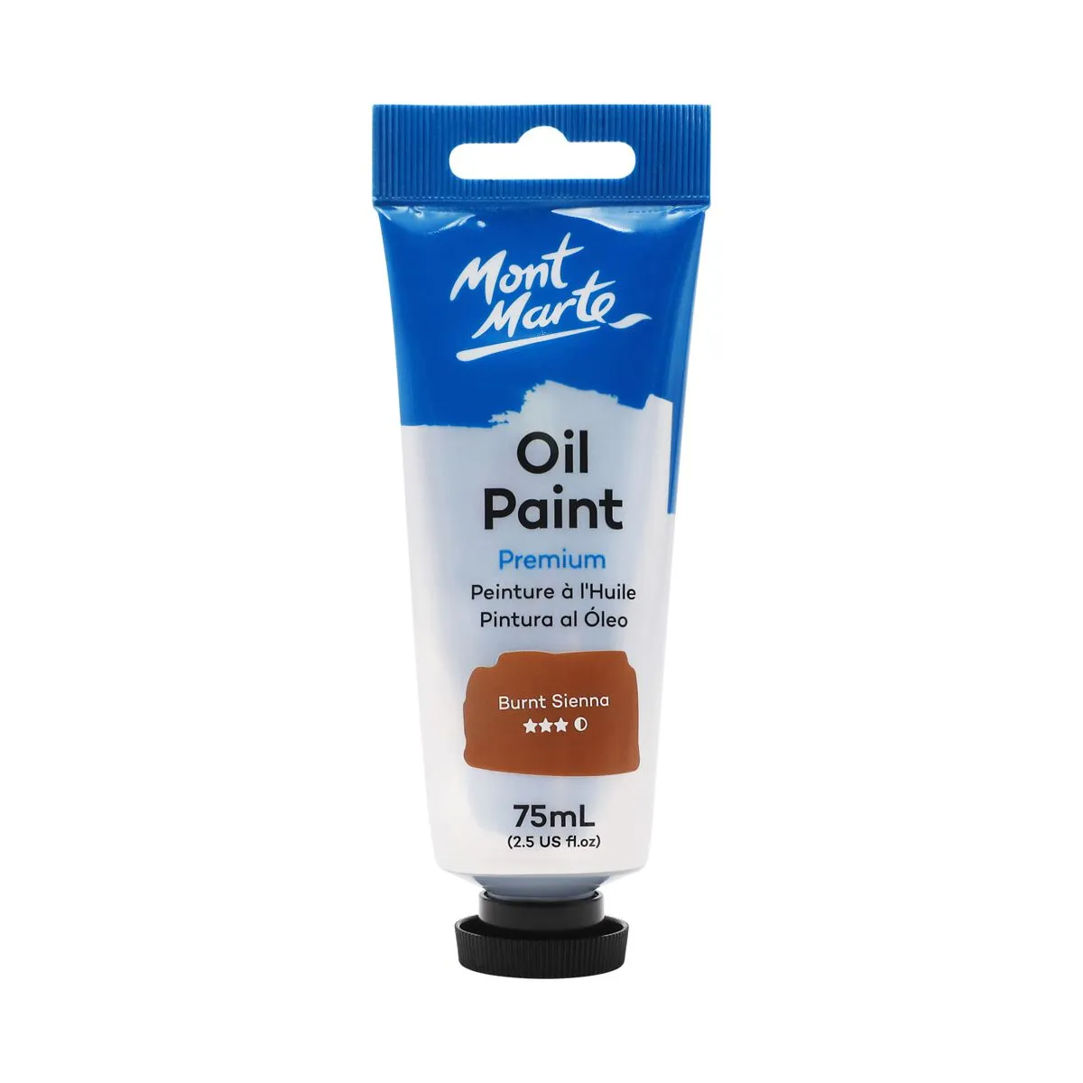 Mont Marte Oil Paint 75ml BURNT SIENNA