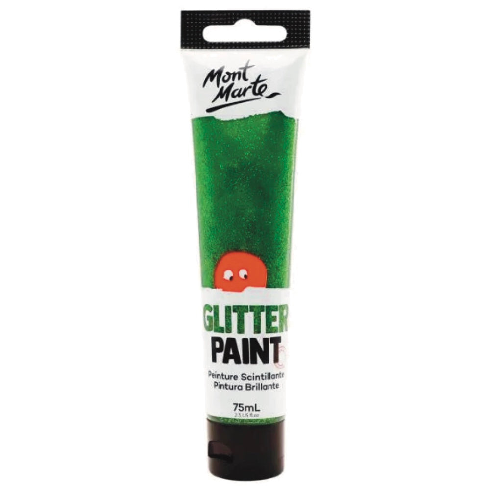 Mont Marte Glitter Paint 75ml LIGHT GREEN