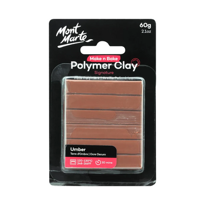 Mont Marte Make n Bake Polymer Clay 60gm Umber