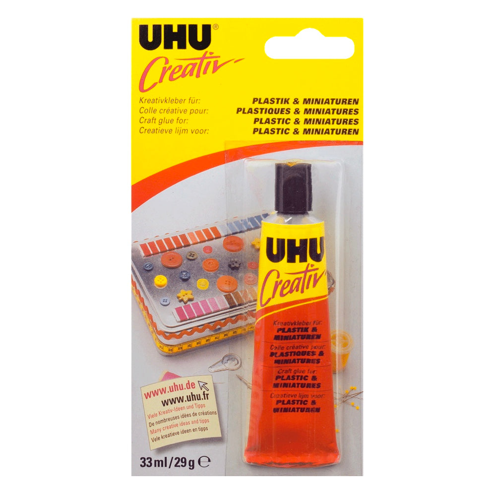 UHU Creativ Plastics and Miniatures Glue 33ml