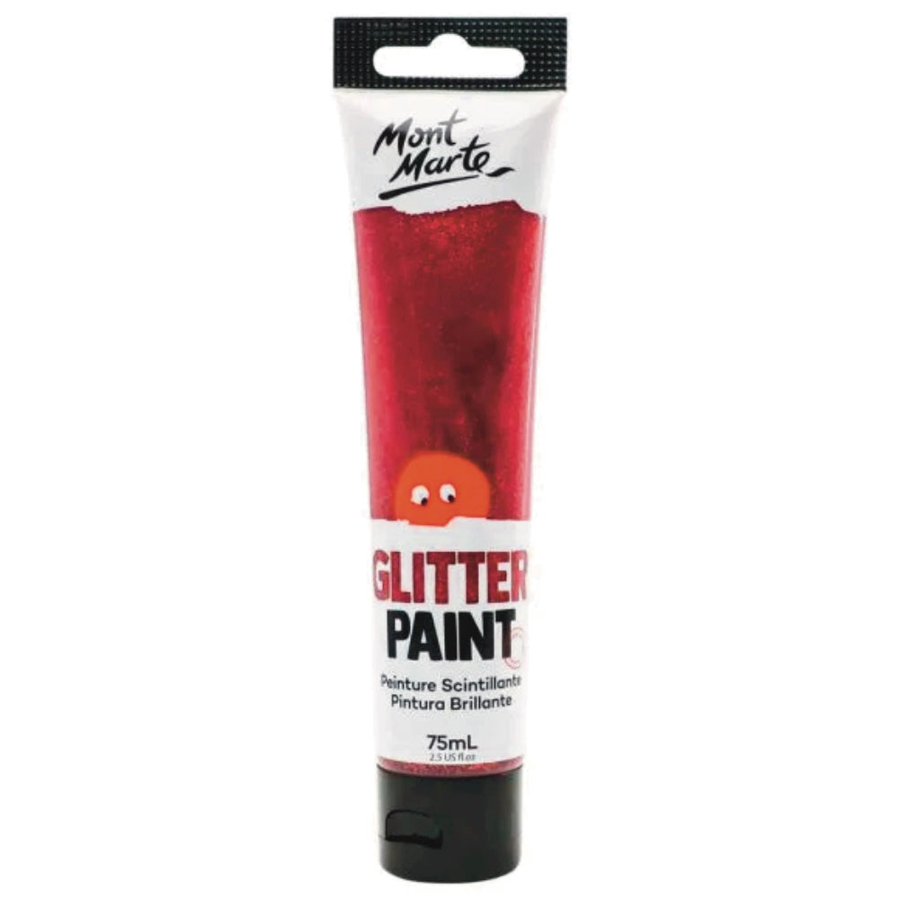 Mont Marte Glitter Paint 75ml Hot Pink