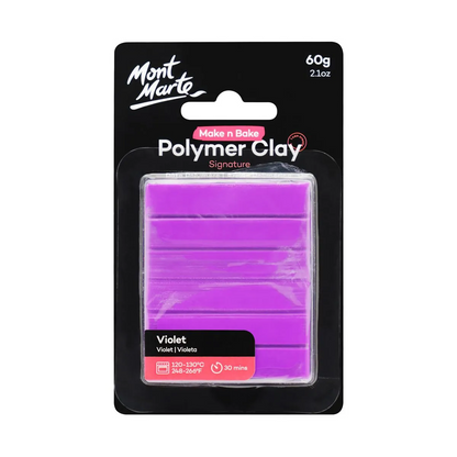 Mont Marte Make n Bake Polymer Clay 60gm VIOLET