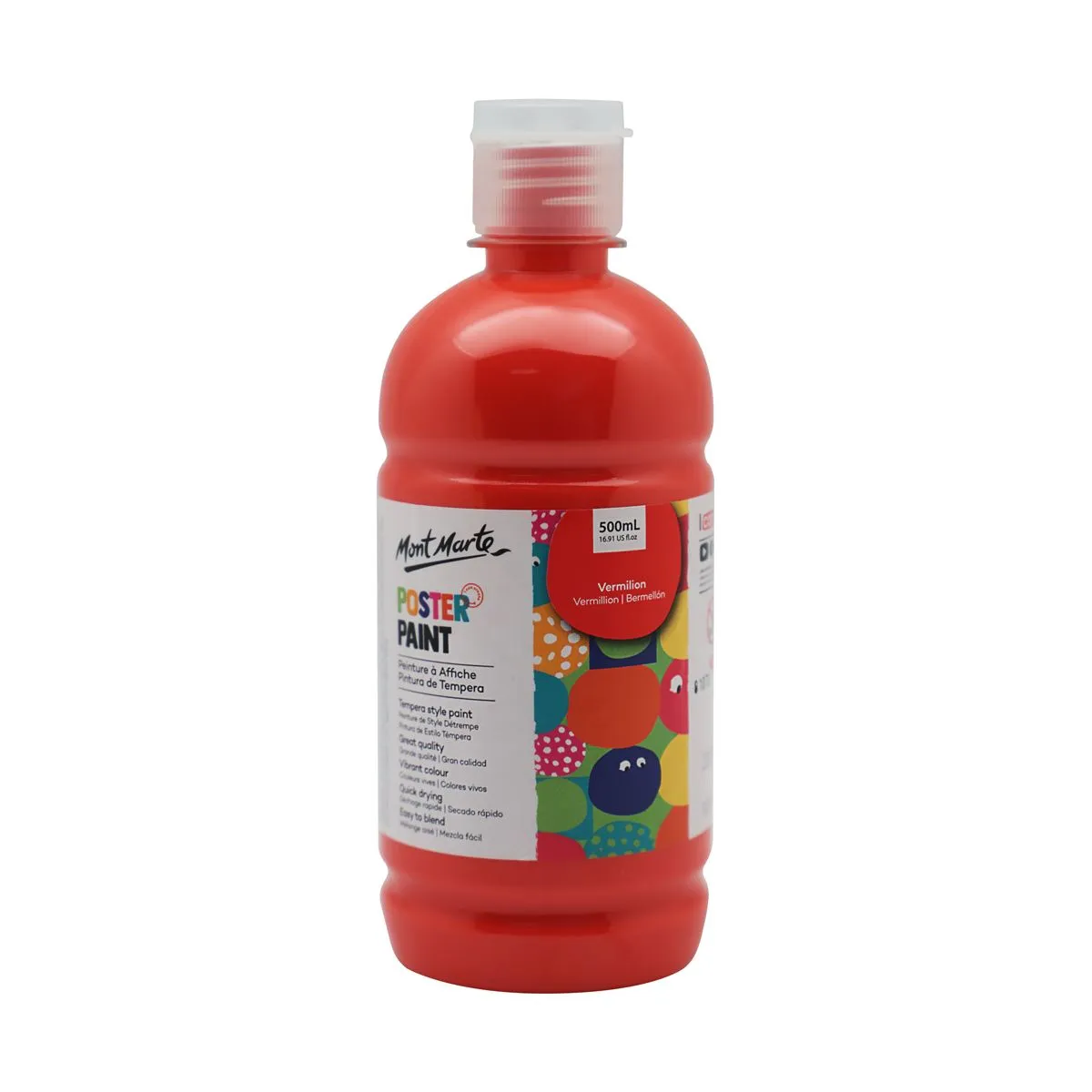 Mont Marte Poster Paint 500ml Vermilion