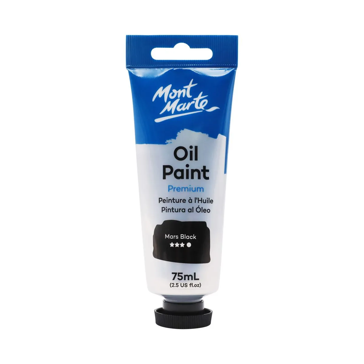 Mont Marte Oil Paint 75ml Mars Black