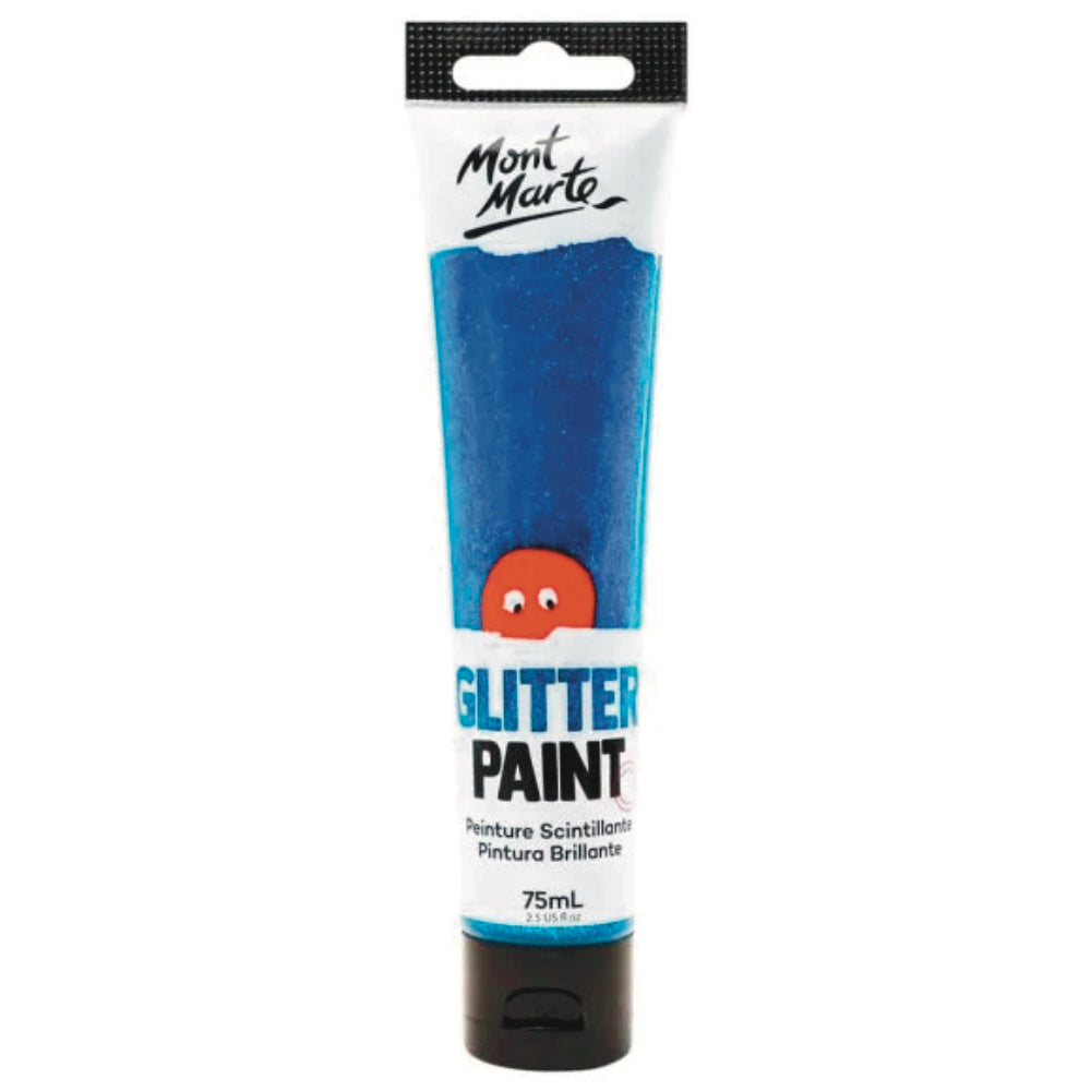 Mont Marte Glitter Paint 75ml Light Blue