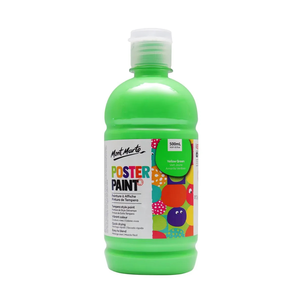 Mont Marte Poster Paint 500ml Yellow Green