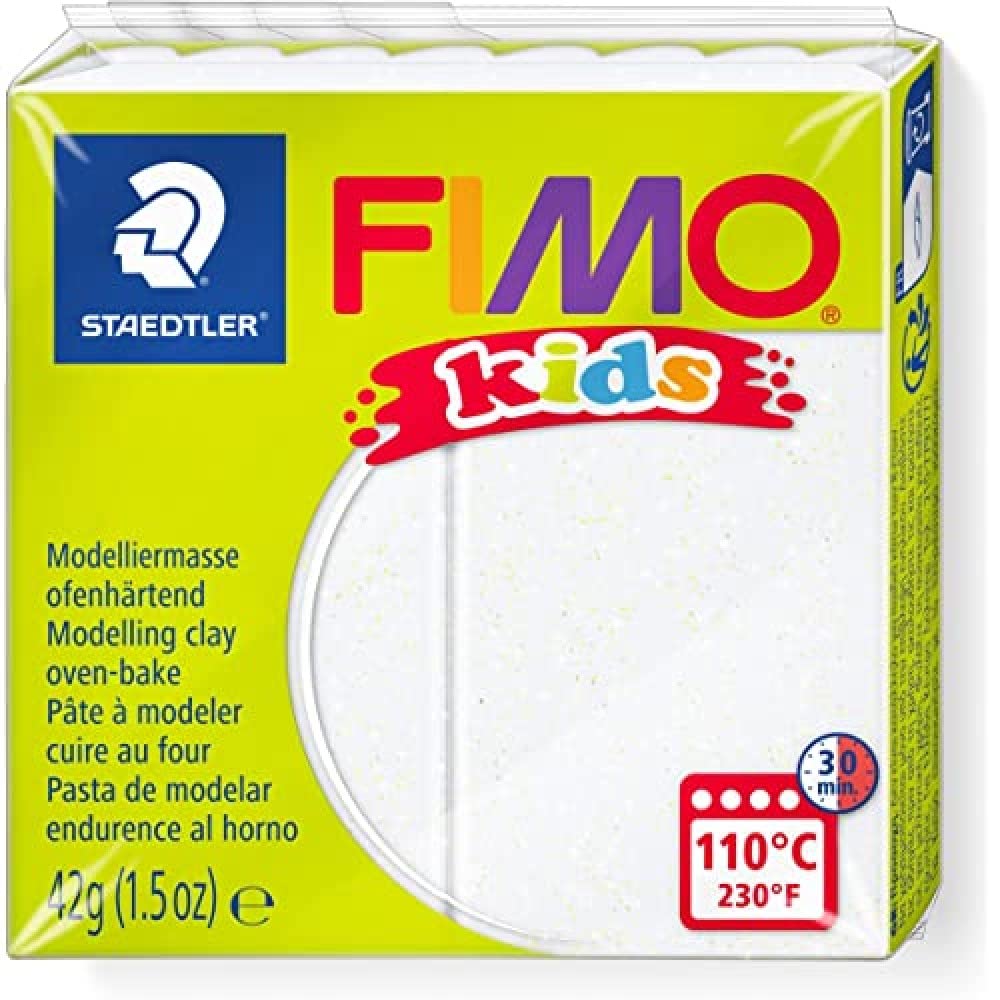 Staedtler FIMO Kids Polymer Clay 42gm Glitter White