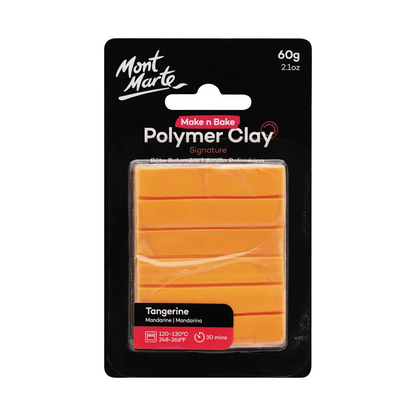 Mont Marte Make n Bake Polymer Clay 60gm Tangerine