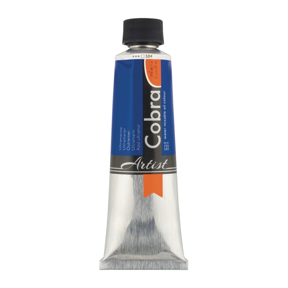 COBRA Water Mixable Oil 150ml S2 Ultramarine Blue