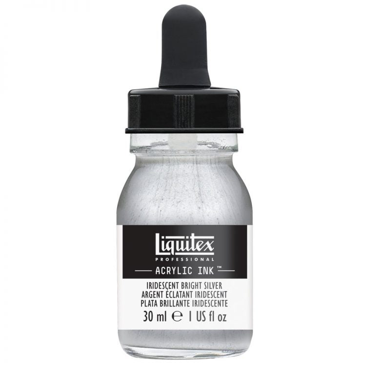 Liquitex Acrylic Ink 30ml Iridescent Bright Silver