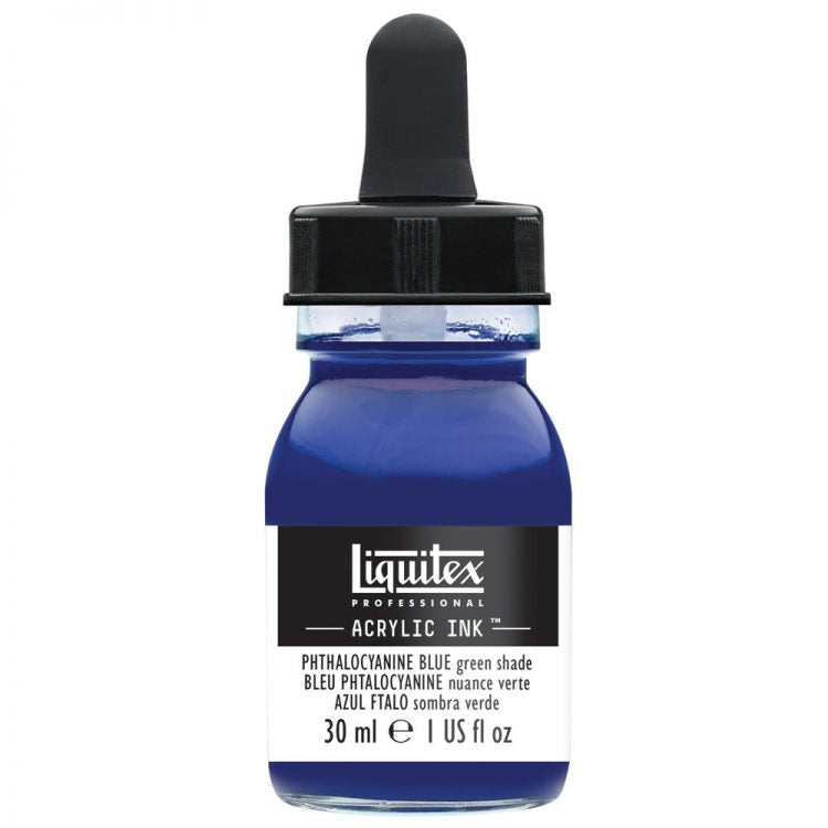 Liquitex Acrylic Ink 30ml Phthalocyanine Blue Green Shade