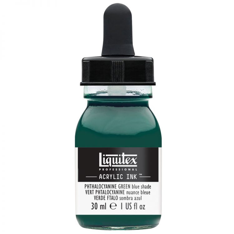 Liquitex Acrylic Ink 30ml Phthalocyanine Green Blue Shade