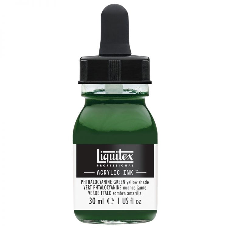 Liquitex Acrylic Ink 30ml Phthalocyanine Green Yellow Shade