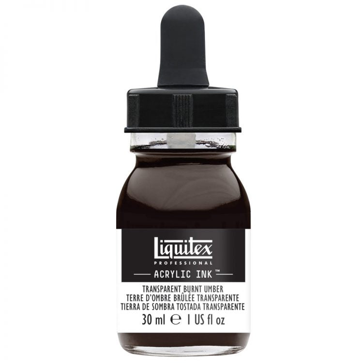 Liquitex Acrylic Ink 30ml Transparent Burnt Umber