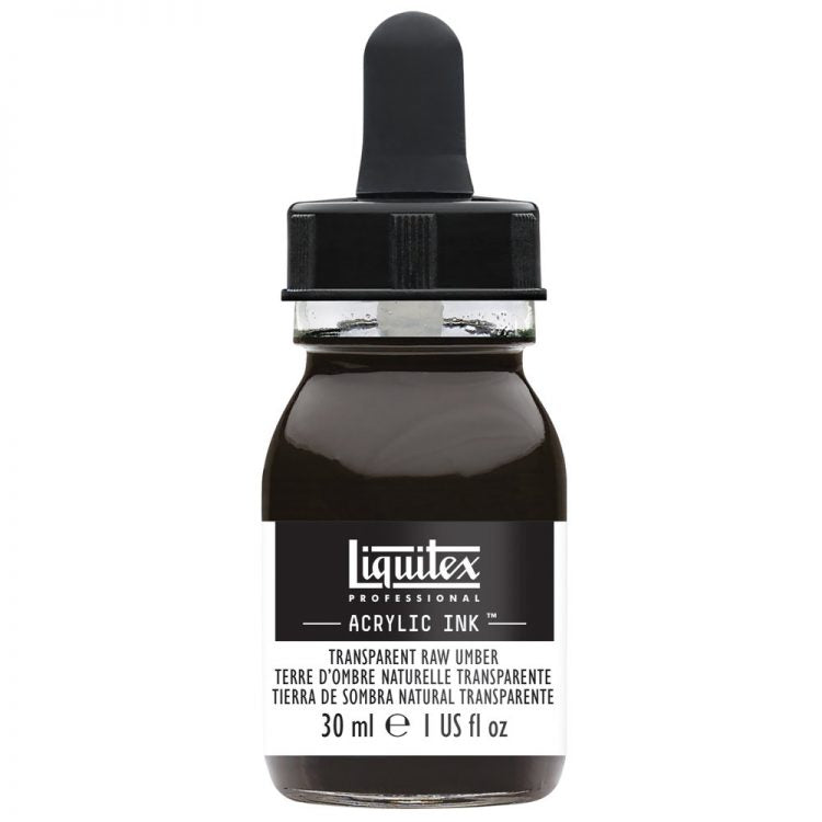 Liquitex Acrylic Ink 30ml Transparent Raw Umber