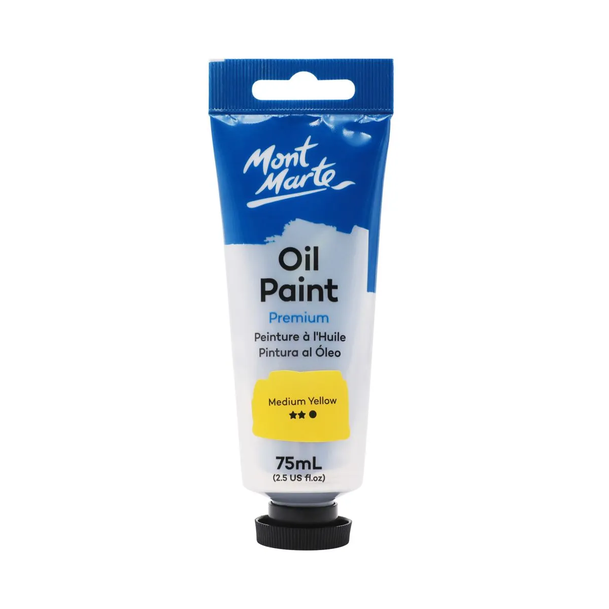 Mont Marte Oil Paint 75ml Medium Yellow