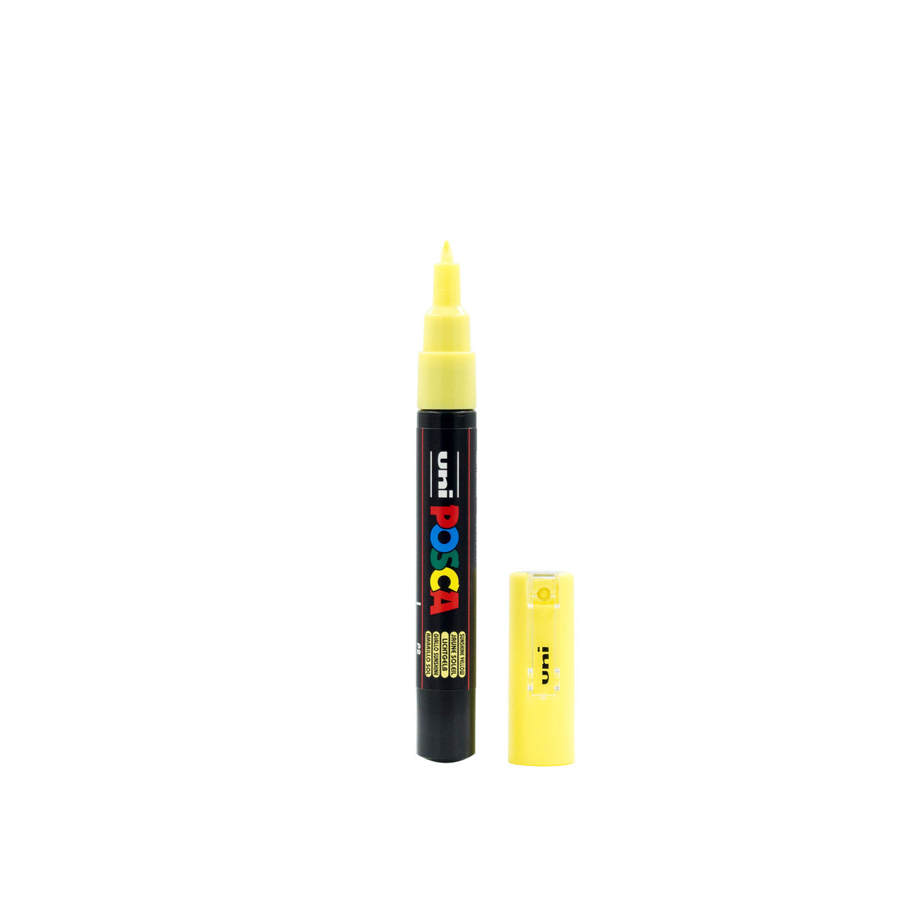 UNI POSCA 1M EXTRA FINE POLYTIP 0.7mm SUNSHINE YELLOW