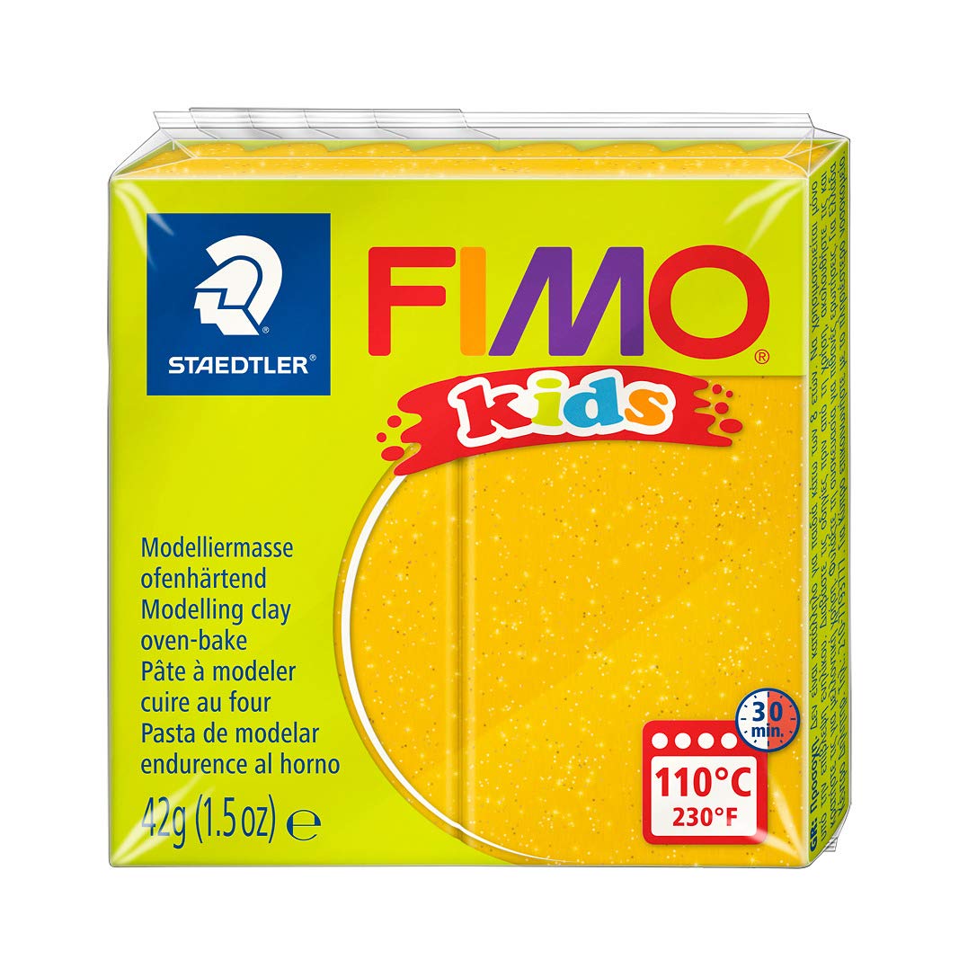 Staedtler FIMO Kids Polymer Clay 42gm Glitter Gold