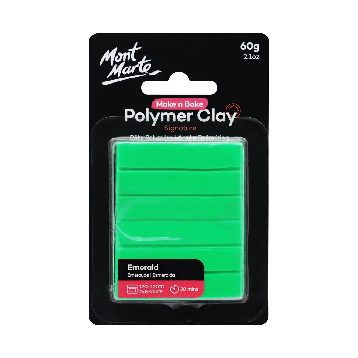 Mont Marte Make n Bake Polymer Clay 60gm Emerald