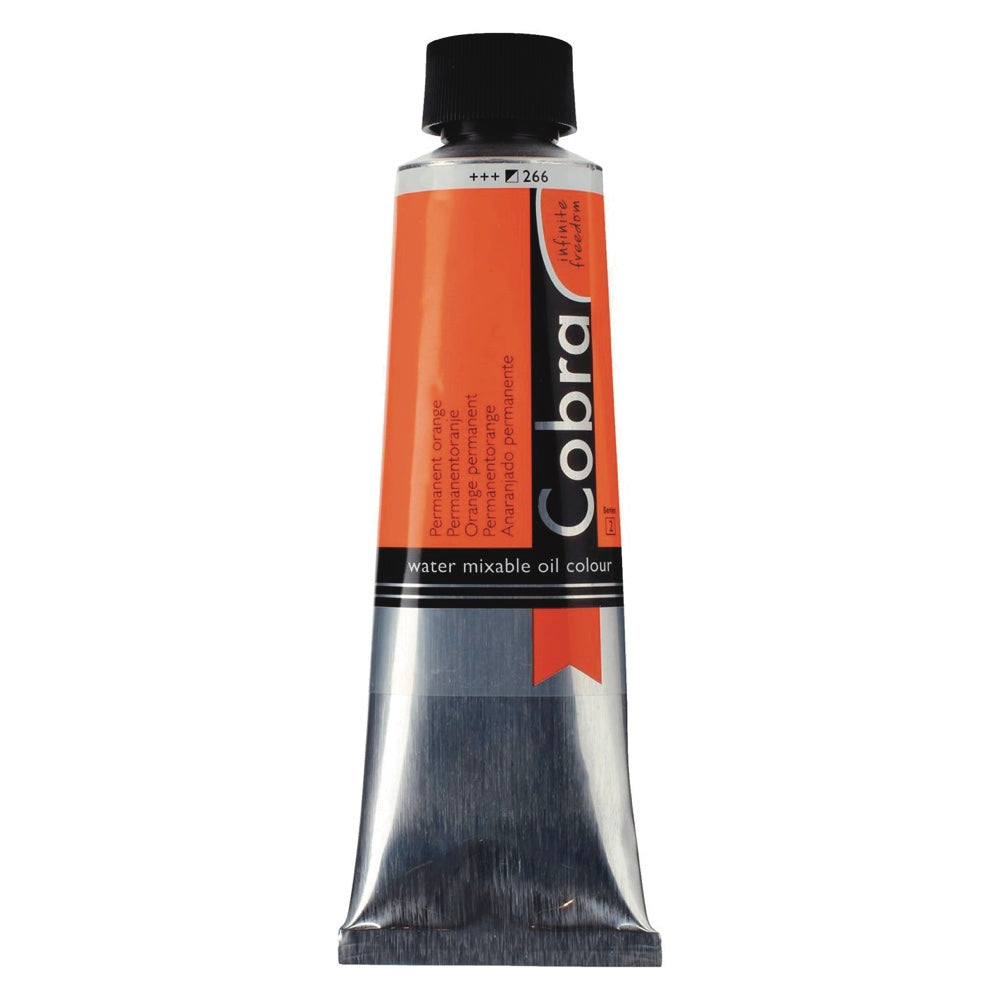 COBRA Water Mixable Oil 150ml S2 PERMANENT ORANGE