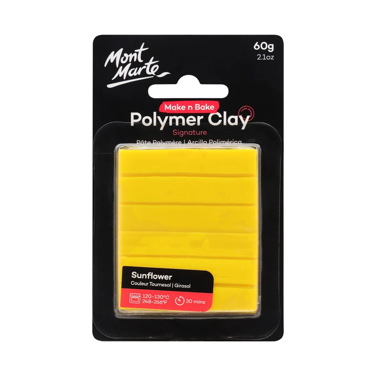 Mont Marte Make n Bake Polymer Clay 60gm Sunflower