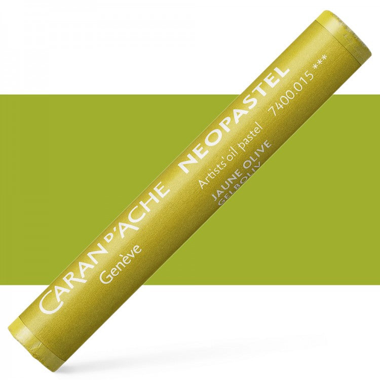 Caran DAche NEOPASTEL Oil Pastel Olive Yellow 015