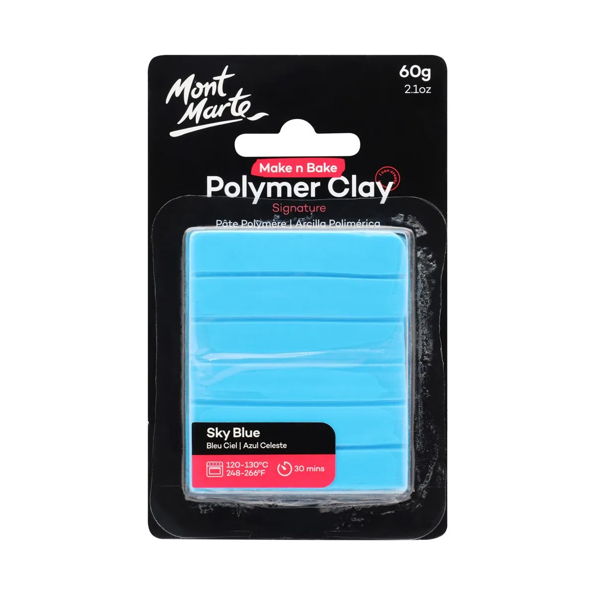 Mont Marte Make n Bake Polymer Clay 60gm Sky Blue