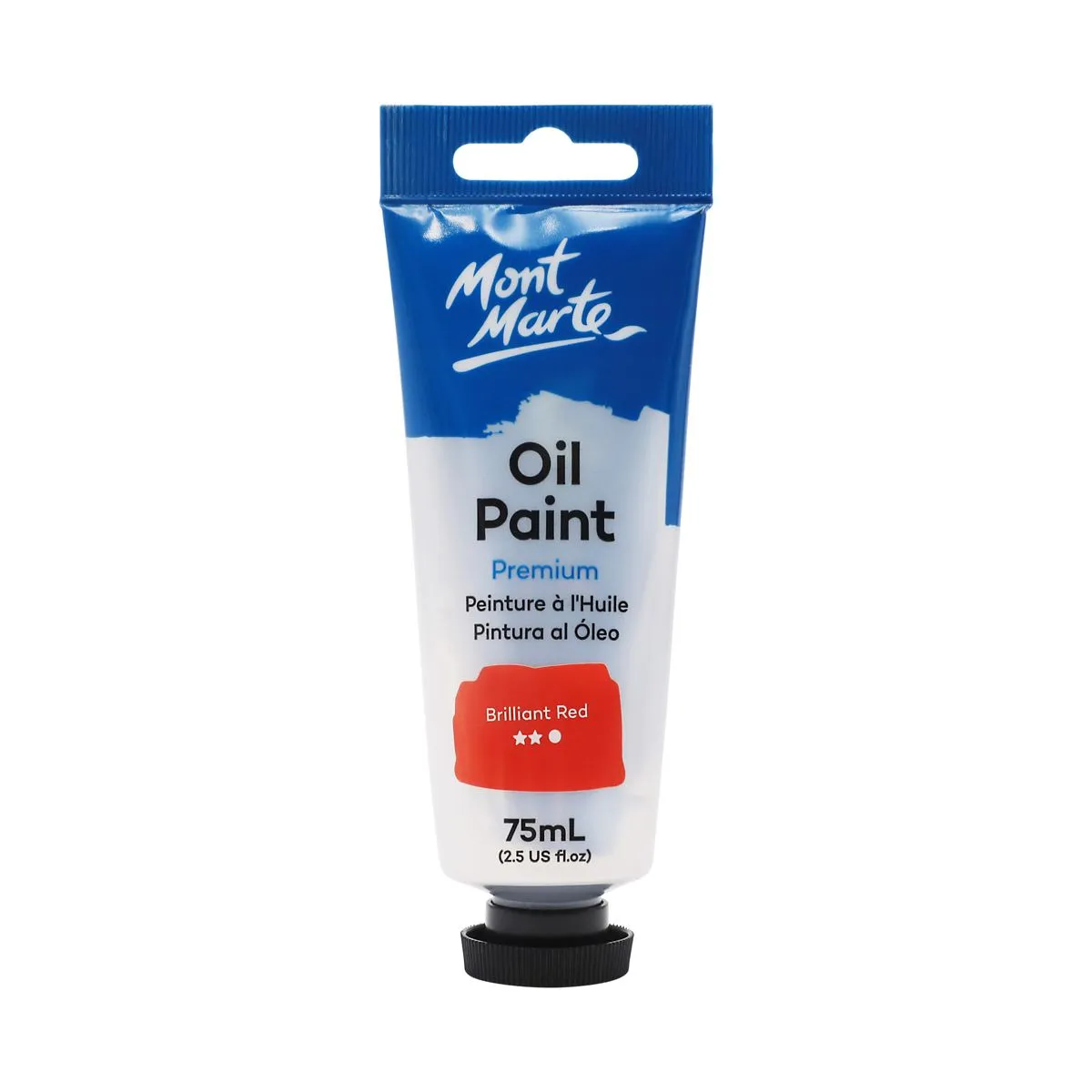 Mont Marte Oil Paint 75ml Brilliant Red