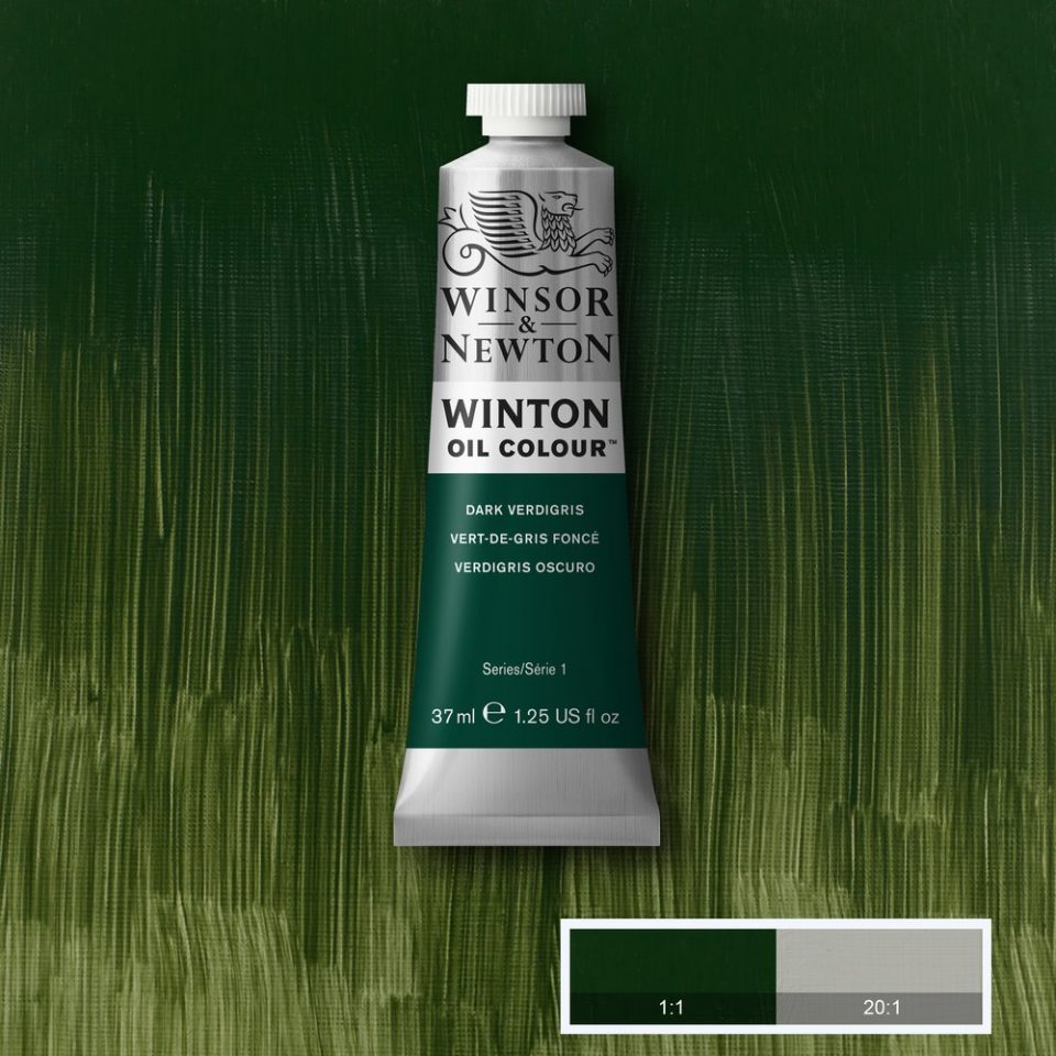 Winsor and Newton Winton Oil Colour 37ml Dark Verdigris