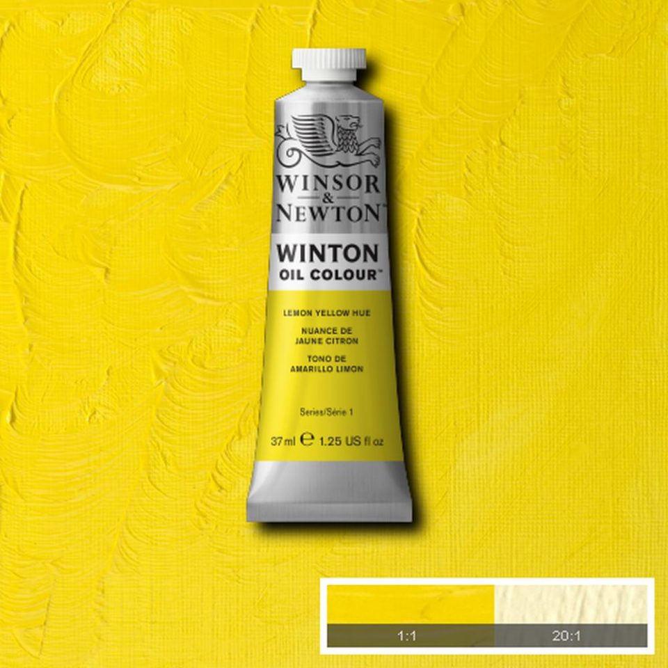 Winsor and Newton Winton Oil Colour 37ml Lemon Yellow Hue