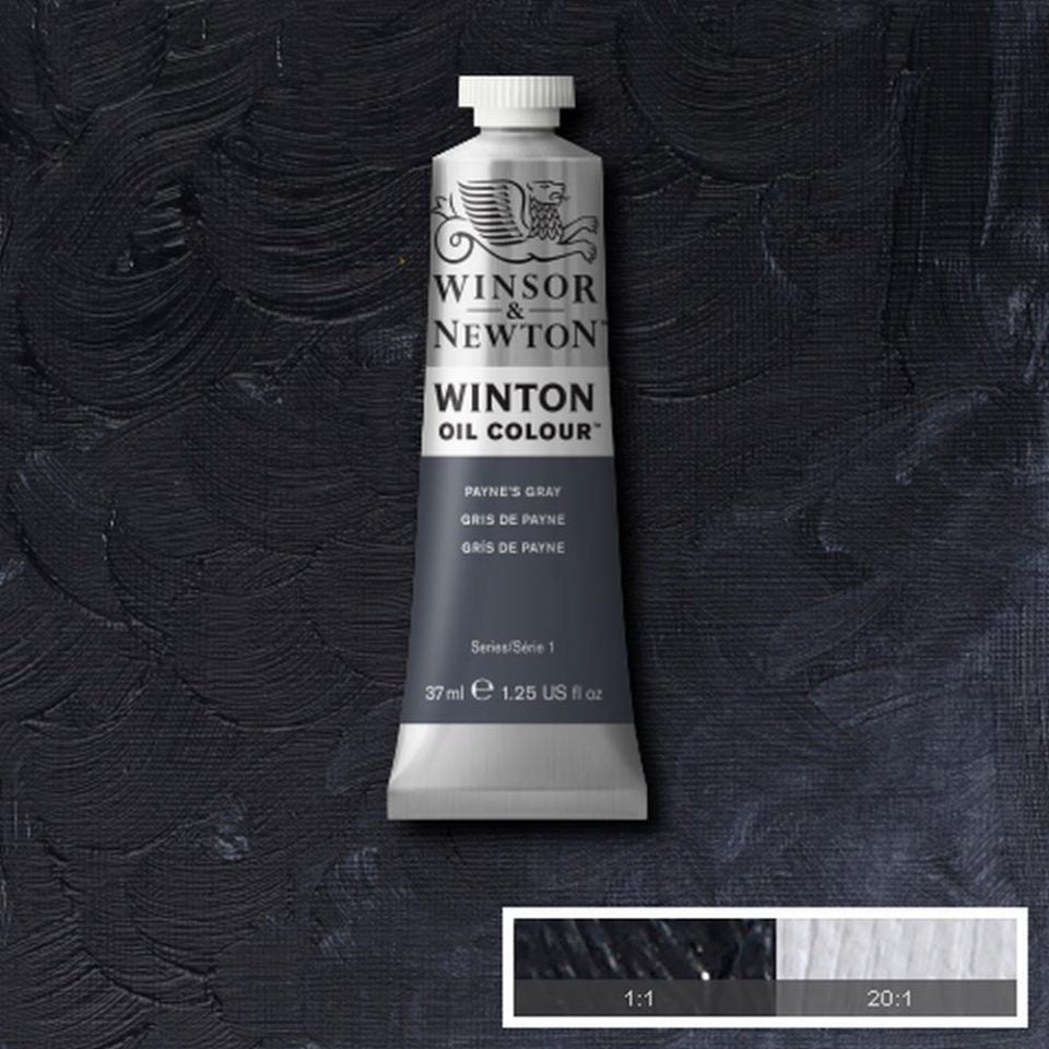 Winsor and Newton Winton Oil Colour 37ml Paynes Gray