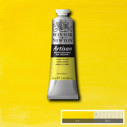 Winsor and Newton Artisan Water Mixable Oil 37ml S1 Lemon Yellow