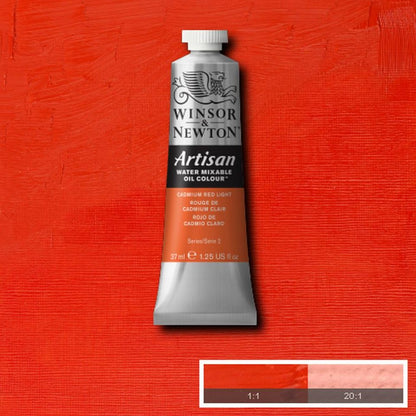 Winsor and Newton Artisan Water Mixable Oil 37ml S2 Cadmium Red Light