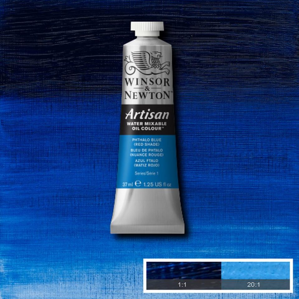 Winsor and Newton Artisan Water Mixable Oil 37ml S1 Phthalo Blue - Red Shade