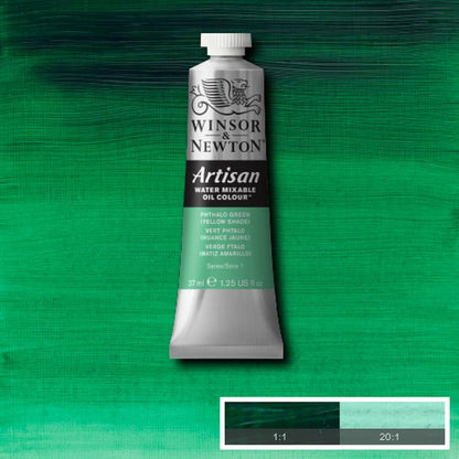 Winsor and Newton Artisan Water Mixable Oil 37ml S1 Phthalo Green - Yellow Shade