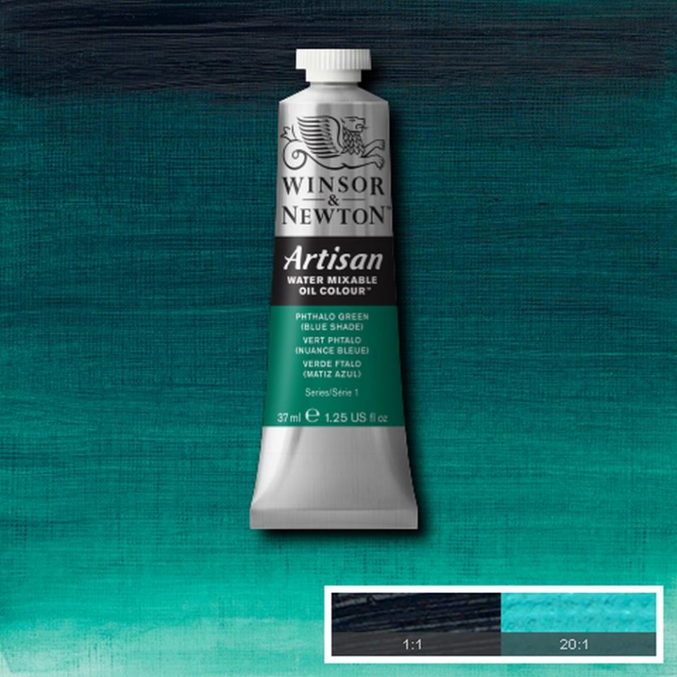 Winsor and Newton Artisan Water Mixable Oil 37ml S1 Phthalo Green - Blue Shade