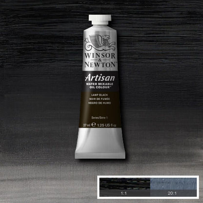 Winsor and Newton Artisan Water Mixable Oil 37ml S1 Lamp Black