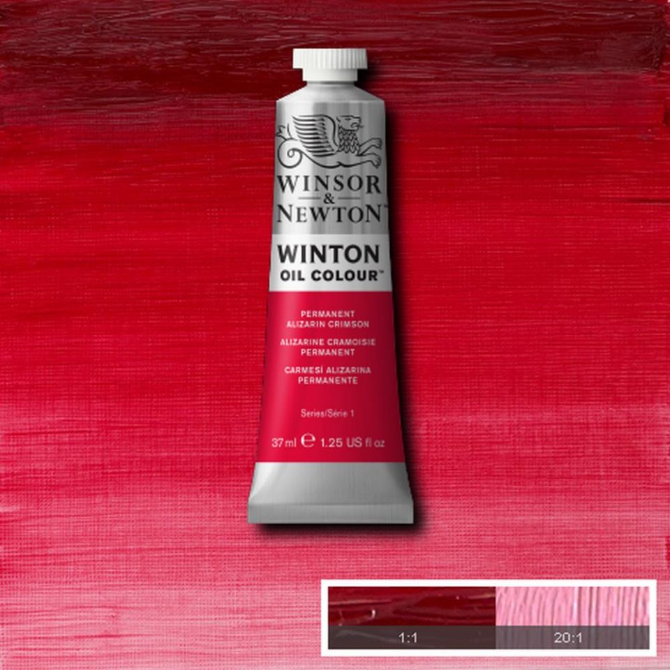 Winsor and Newton Winton Oil Colour 37ml Permanent Alizarin Crimson